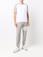Thom Browne Water Ripple Staircase Fabric Short Sleeves Top