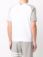 Thom Browne Water Ripple Staircase Fabric Short Sleeves Top