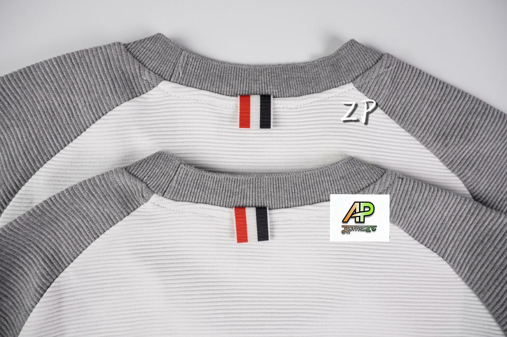 Thom Browne Water Ripple Staircase Fabric Short Sleeves Top