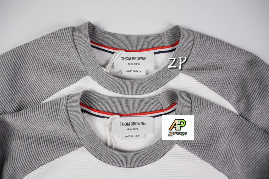 Thom Browne Water Ripple Staircase Fabric Short Sleeves Top