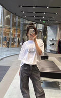 Alexander Wang Hand-Painted Architecture Short Sleeves T-Shirt