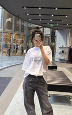Alexander Wang Hand-Painted Architecture Short Sleeves T-Shirt
