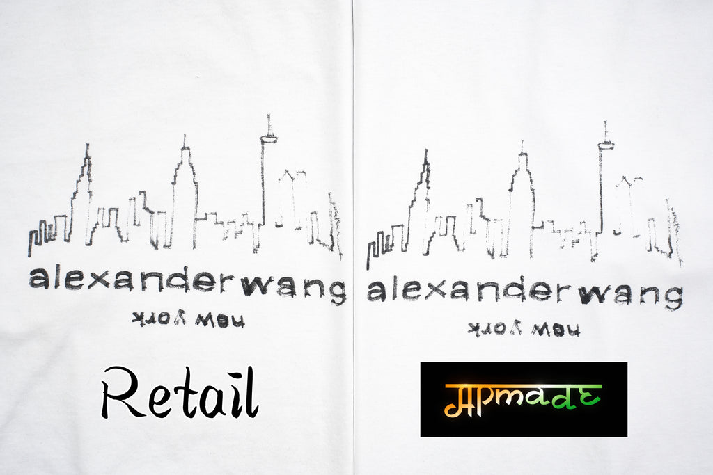 Alexander Wang Hand-Painted Architecture Short Sleeves T-Shirt