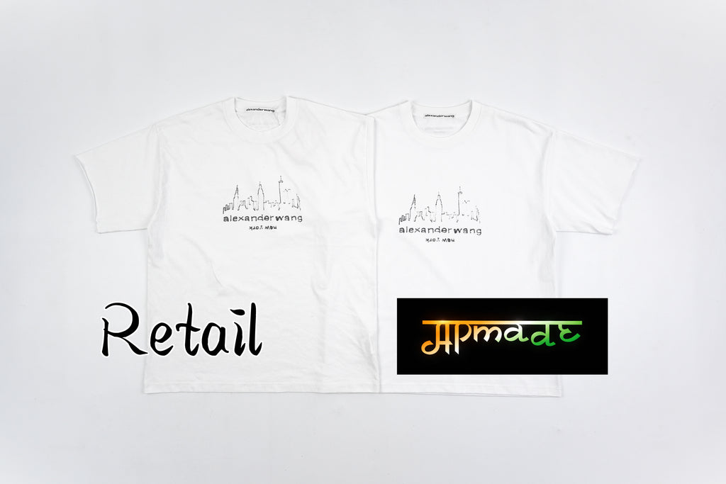 Alexander Wang Hand-Painted Architecture Short Sleeves T-Shirt