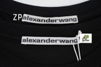Alexander Wang Washed Brushed Embossed Short Sleeves T-Shirt