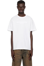 Alexander Wang Washed Brushed Embossed Short Sleeves T-Shirt