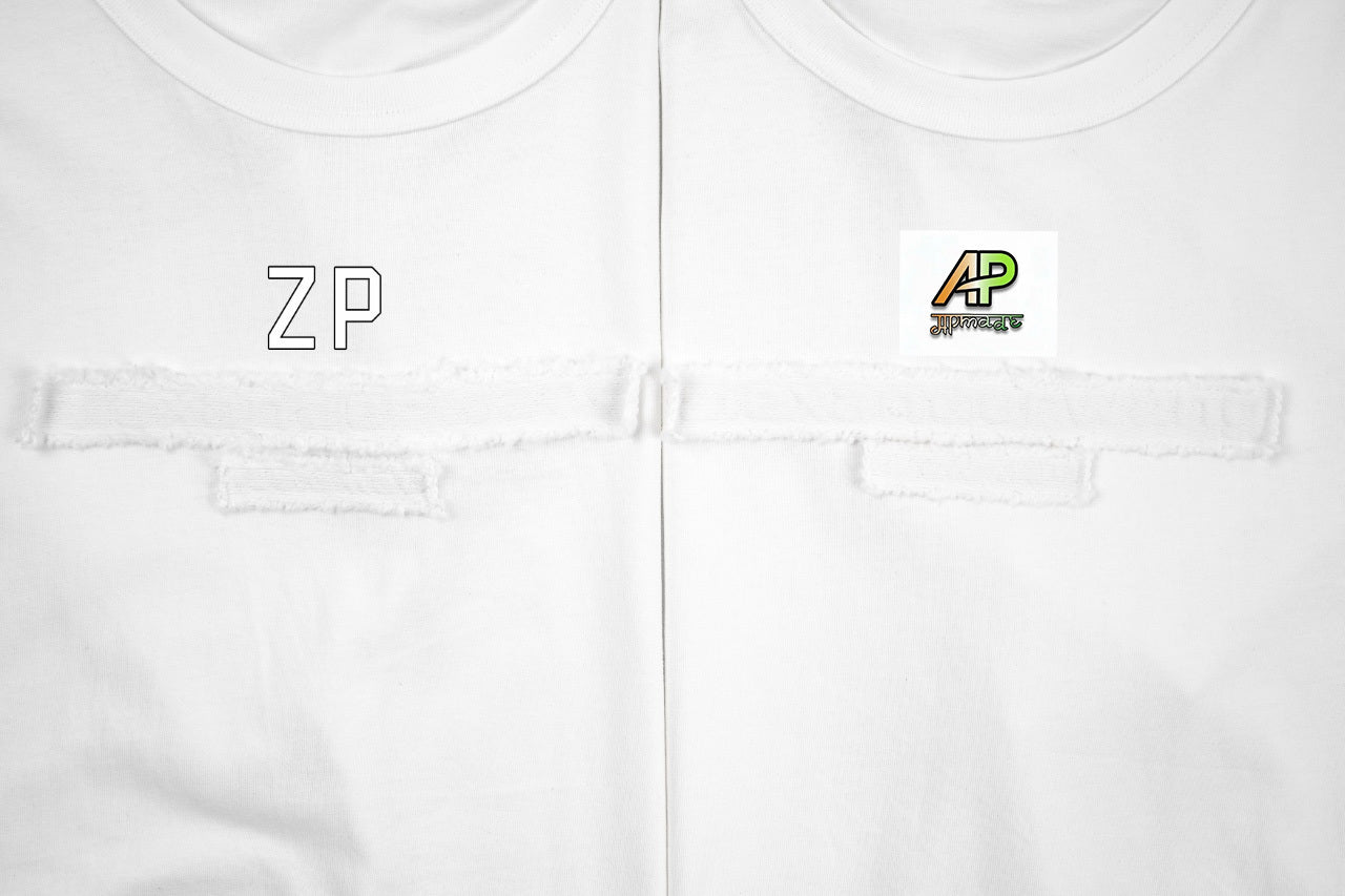 Alexander Wang Washed Brushed Embossed Short Sleeves T-Shirt