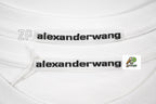 Alexander Wang Washed Brushed Embossed Short Sleeves T-Shirt