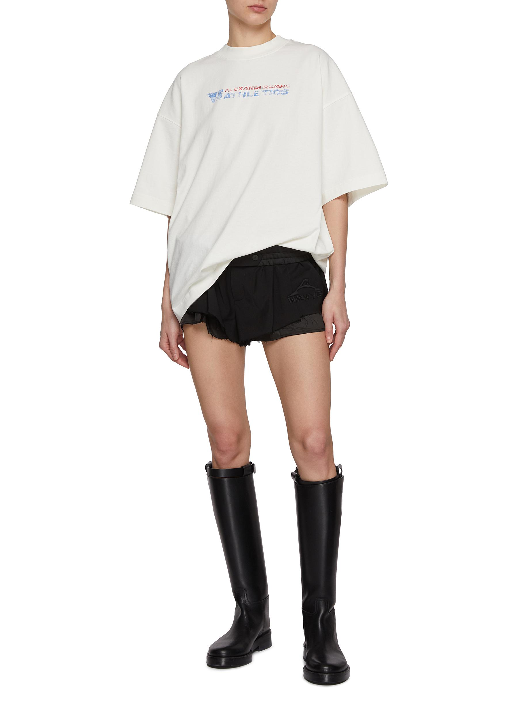 Alexander Wang Oversized Screen-Printed Short Sleeves T-Shirt