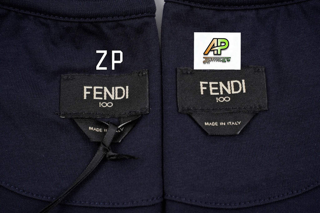 Fendi Compact Cotton Engraved Short Sleeves T-Shirt
