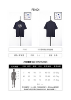Fendi Compact Cotton Engraved Short Sleeves T-Shirt