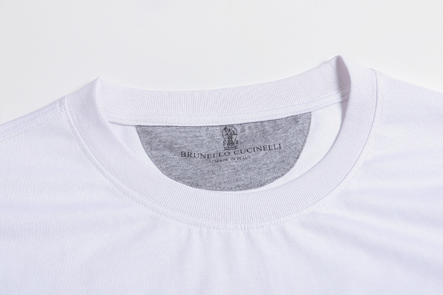Brunello Cucinelli Mercerized Cotton Crew Neck Short Sleeves Shirt