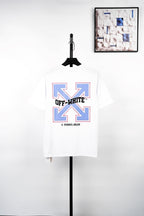 Off-White Retro Washed Distressed Short Sleeves T-Shirt