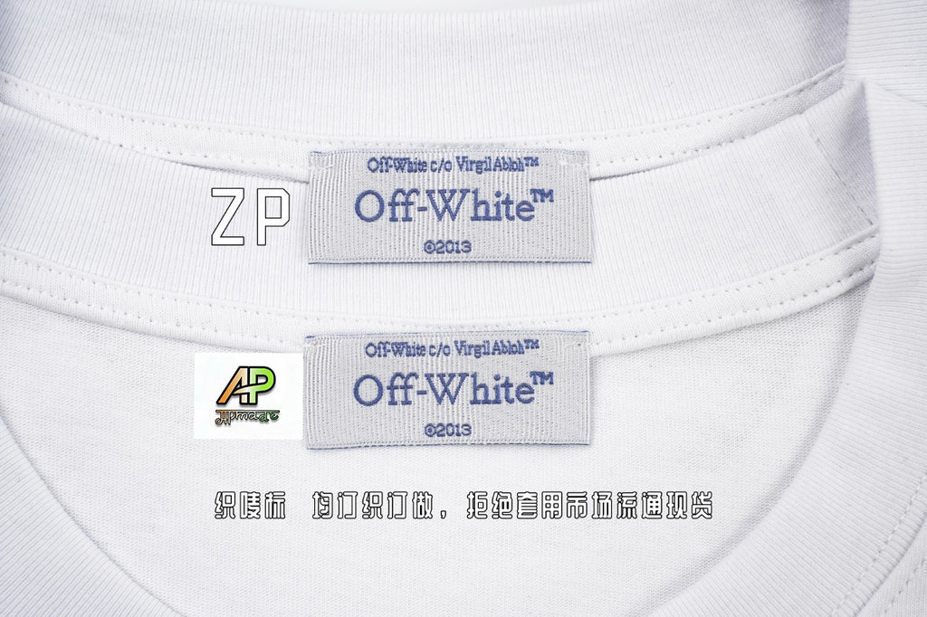 Off-White Retro Washed Distressed Short Sleeves T-Shirt