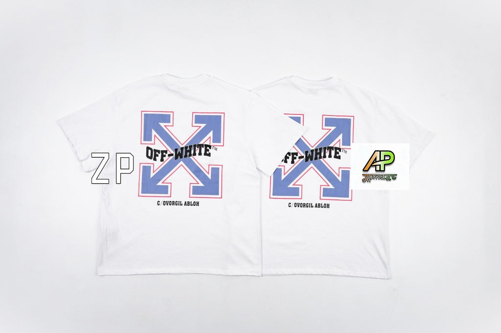Off-White Retro Washed Distressed Short Sleeves T-Shirt