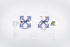 Off-White Retro Washed Distressed Short Sleeves T-Shirt