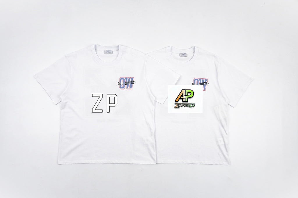 Off-White Retro Washed Distressed Short Sleeves T-Shirt