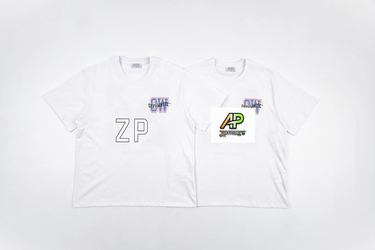 Off-White Retro Washed Distressed Short Sleeves T-Shirt