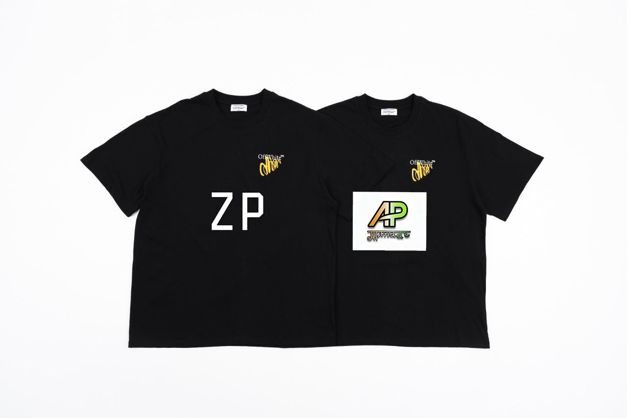 Off-White Vintage Washed Distressed Short Sleeves T-Shirt