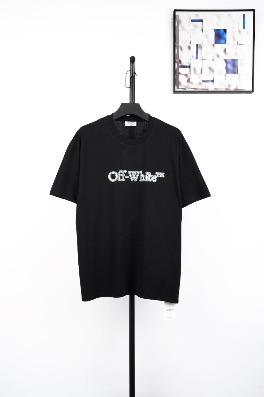 Off-White Vintage Washed Distressed Short Sleeves T-Shirt