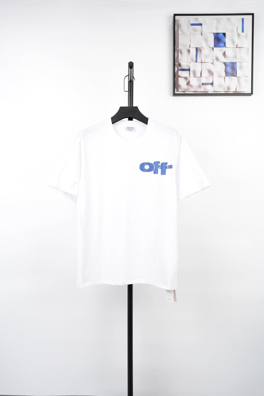 Off-White Retro Washed Distressed Short Sleeves T-Shirt