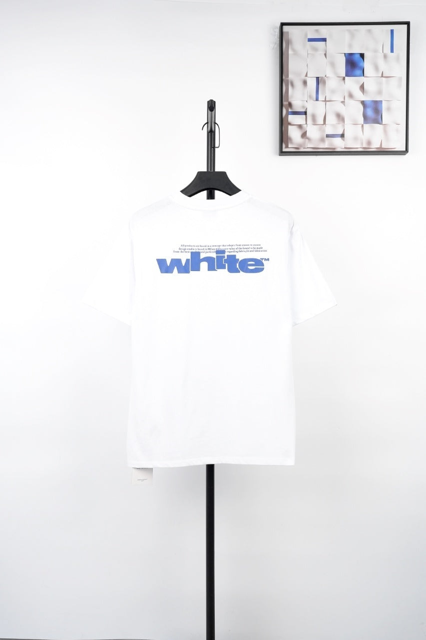 Off-White Retro Washed Distressed Short Sleeves T-Shirt
