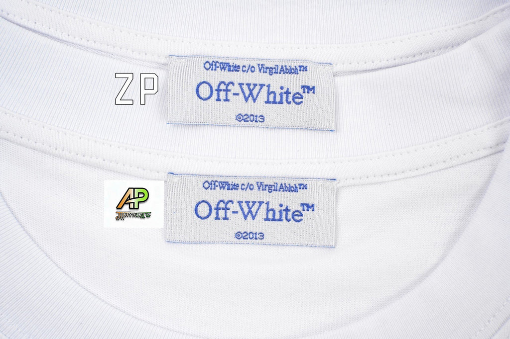 Off-White Retro Washed Distressed Short Sleeves T-Shirt
