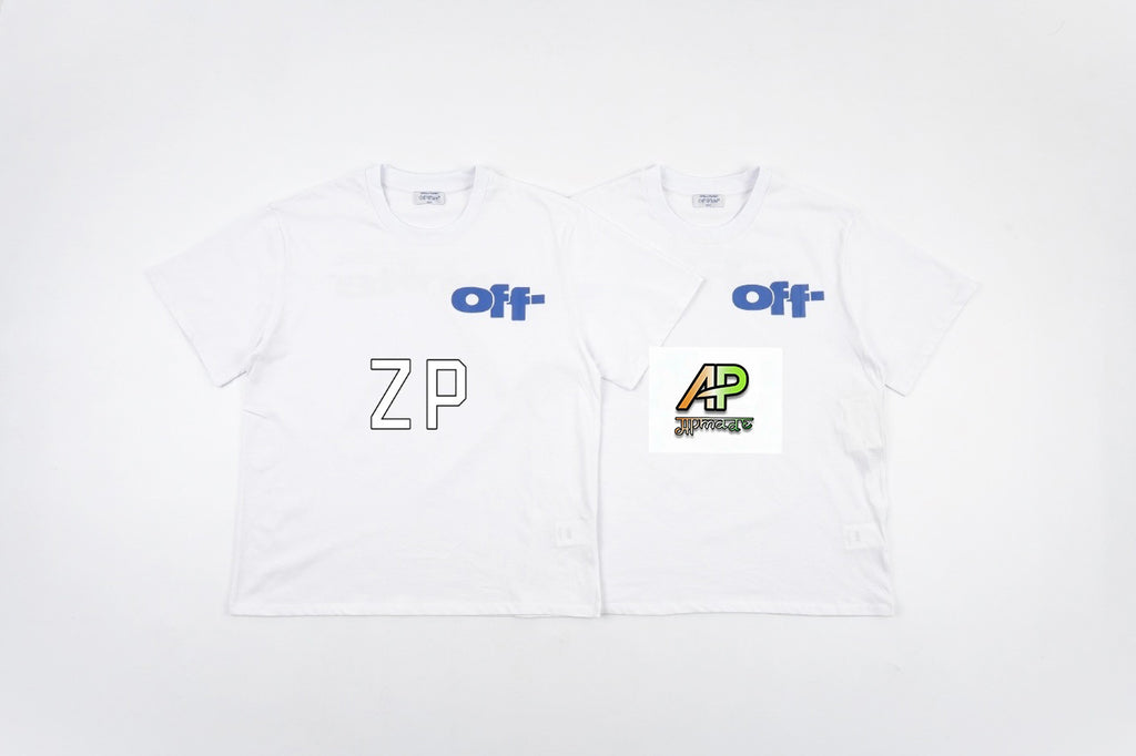 Off-White Retro Washed Distressed Short Sleeves T-Shirt