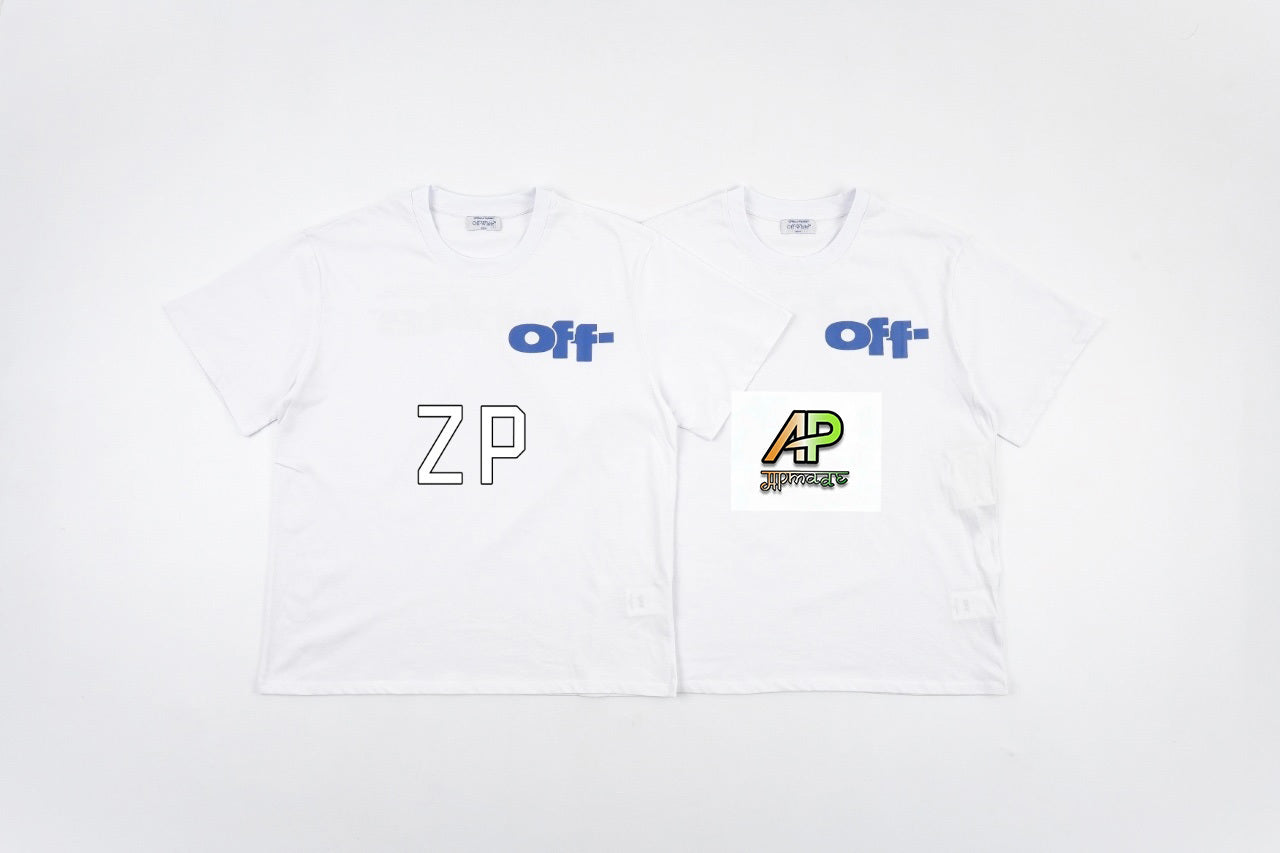 Off-White Retro Washed Distressed Short Sleeves T-Shirt