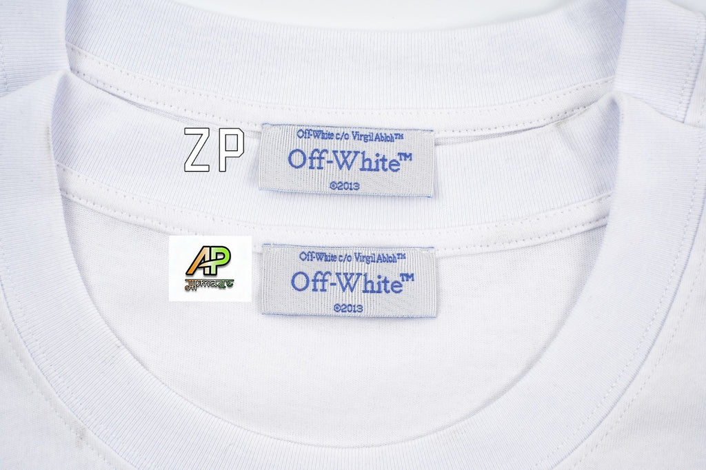 Off-White Retro Washed Distressed Short Sleeves T-Shirt