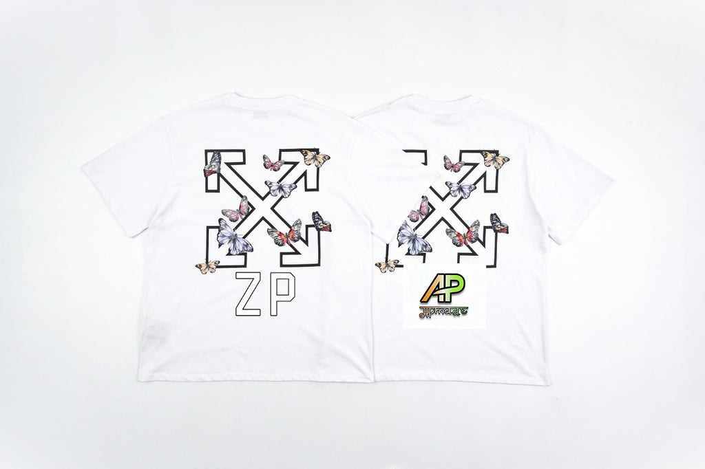 Off-White Retro Washed Distressed Short Sleeves T-Shirt
