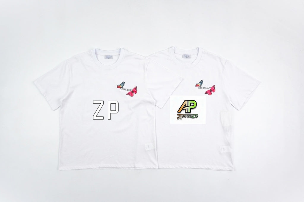 Off-White Retro Washed Distressed Short Sleeves T-Shirt
