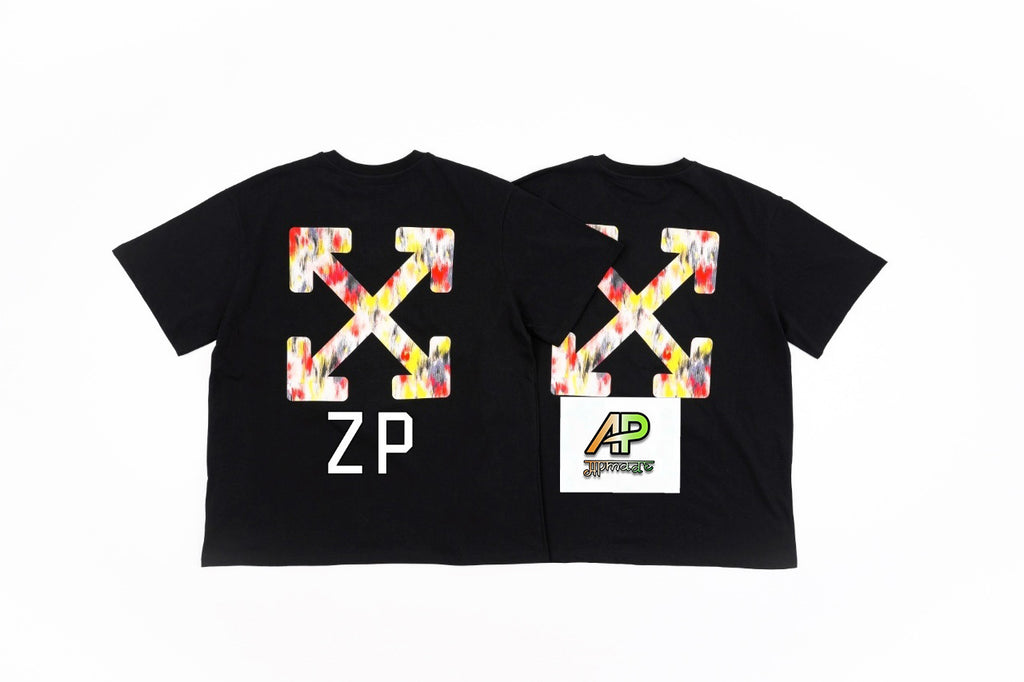 Off-White Vintage Washed Distressed Short Sleeves T-Shirt