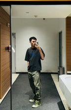 Off-White Retro Washed Distressed Short Sleeves T-Shirt