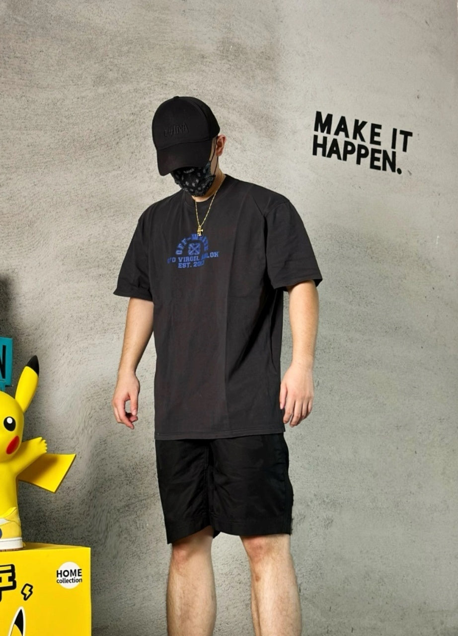 Off-White Retro Washed Distressed Short Sleeves T-Shirt