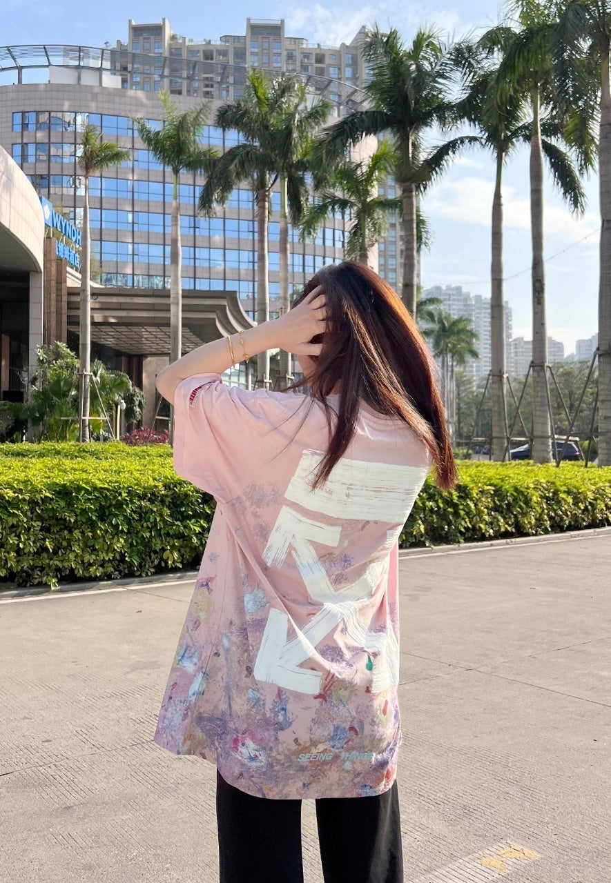 Off-White Multi-Layer Arrow Print Short Sleeves T-Shirt