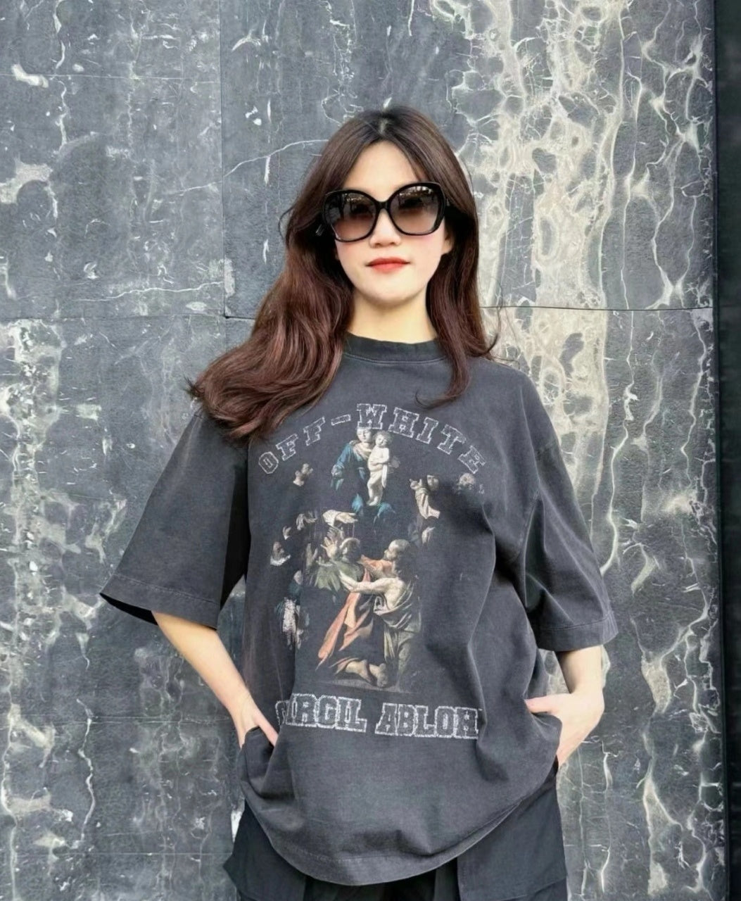 Off-White Caravaggio Vintage Graphic Short Sleeves T-Shirt