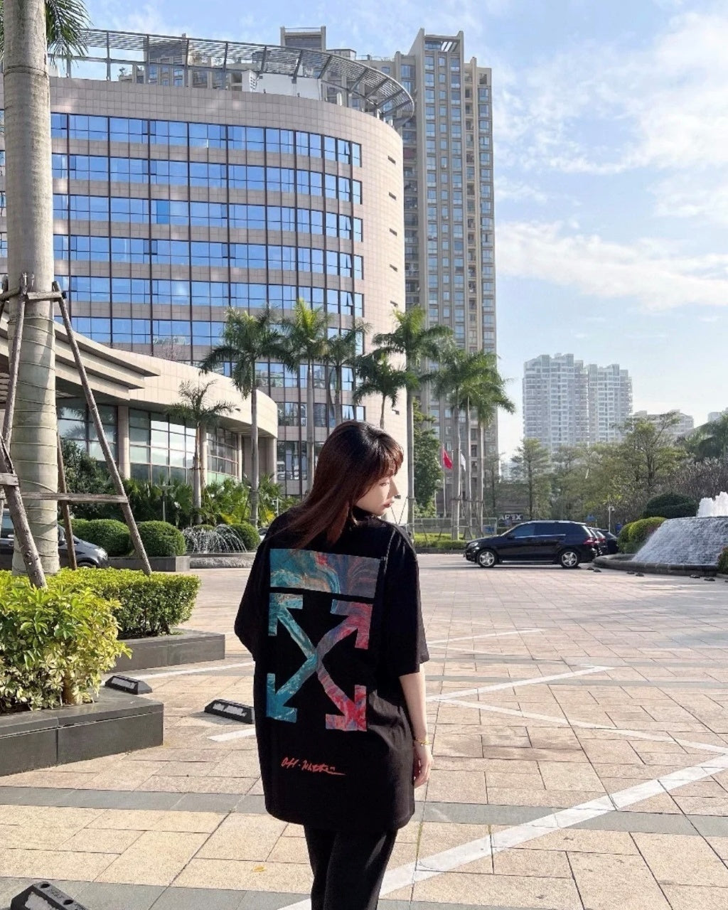 Off-White Multi-Screen Graphic OS Short Sleeves T-Shirt