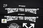 Off-White Classic OS Embroidered Jersey Short Sleeves T-Shirt