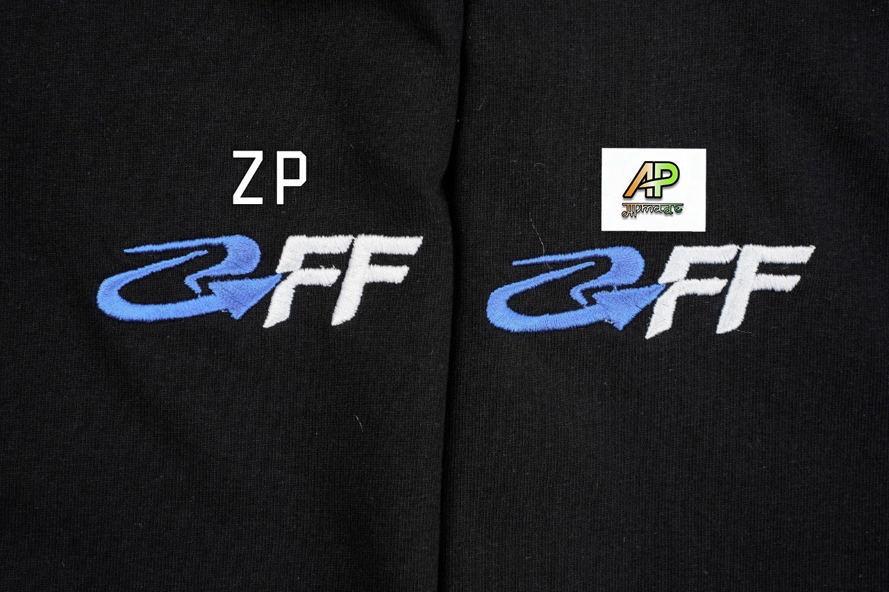 Off-White Classic OS Embroidered Jersey Short Sleeves T-Shirt