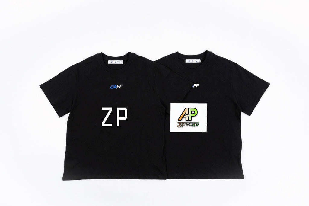 Off-White Classic OS Embroidered Jersey Short Sleeves T-Shirt