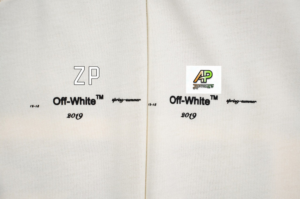 Off-White Apricot White Digital Print Short Sleeves T-Shirt