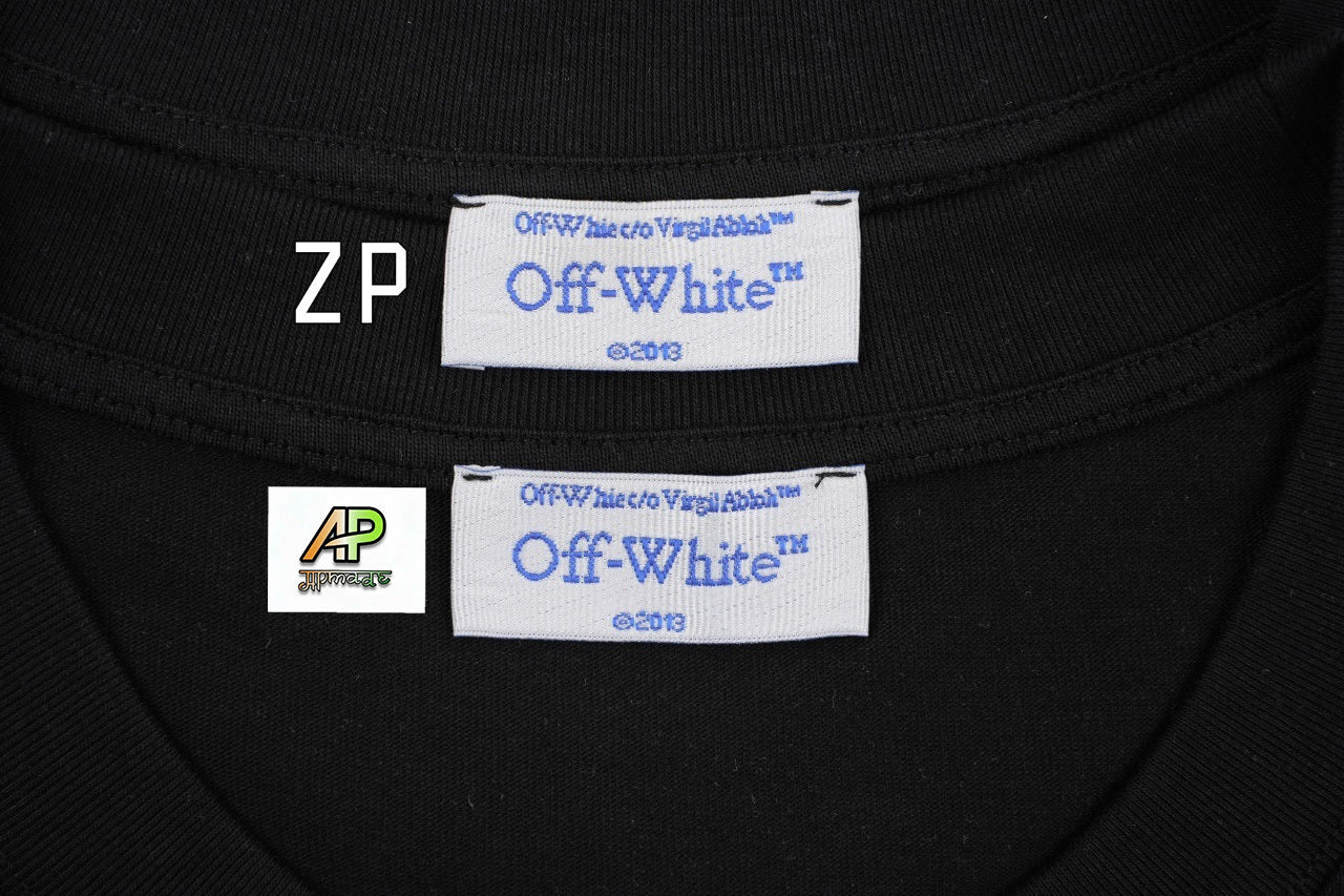 Off-White Retro Washed Distressed Short Sleeves T-Shirt