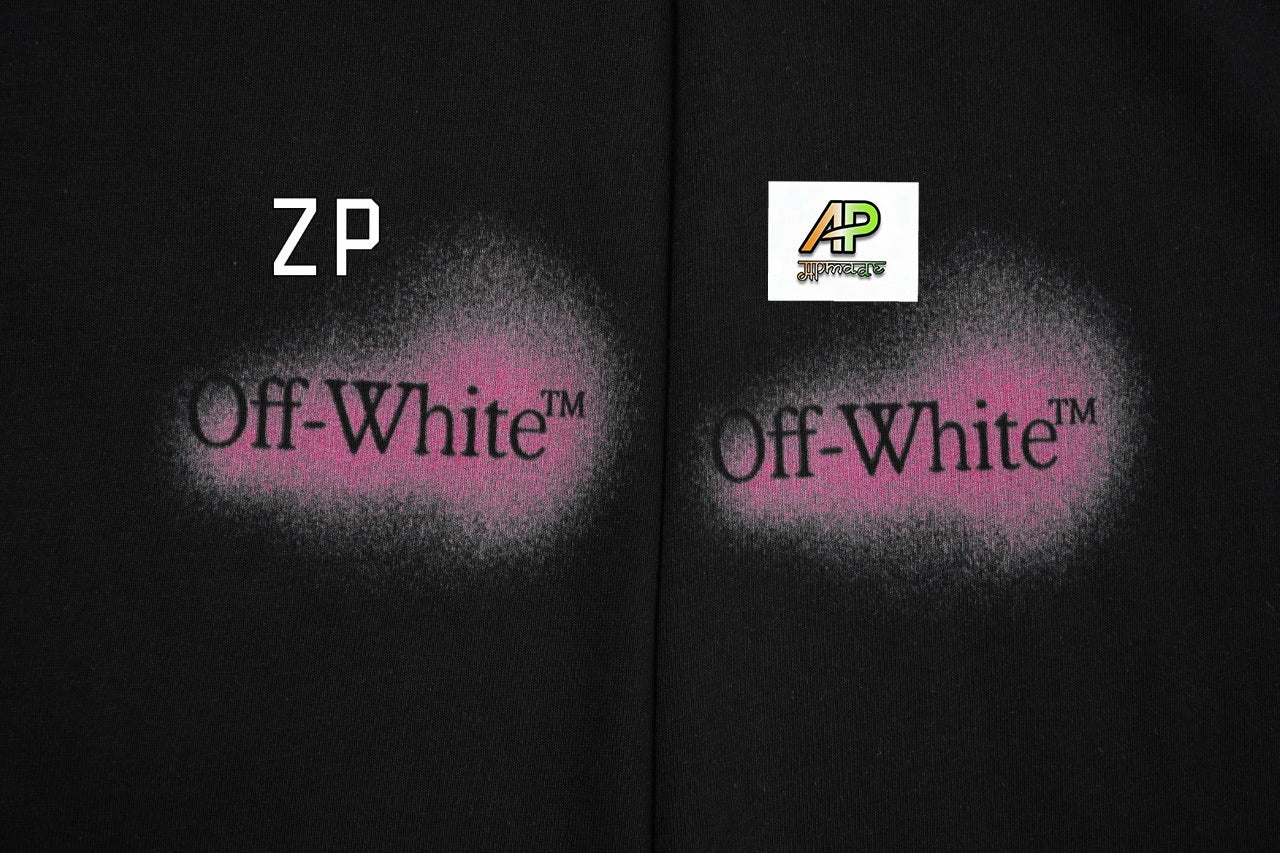 Off-White Retro Washed Distressed Short Sleeves T-Shirt