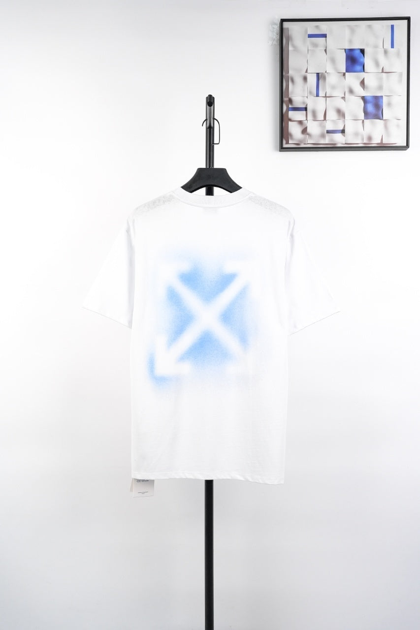 Off-White Retro Washed Distressed Short Sleeves T-Shirt