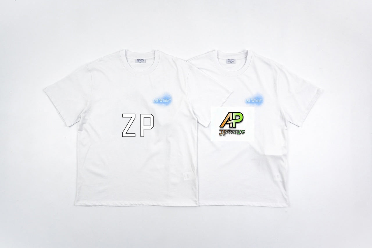 Off-White Retro Washed Distressed Short Sleeves T-Shirt