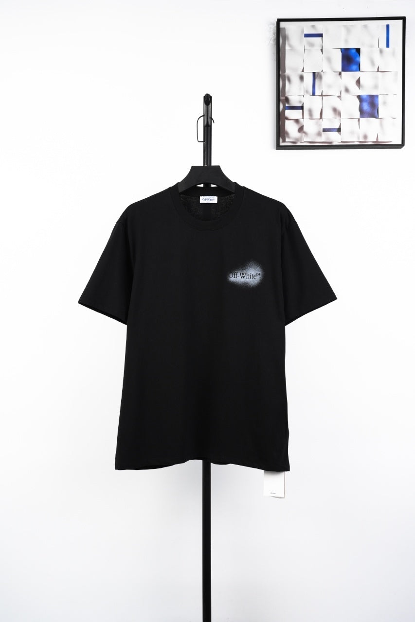 Off-White Retro Washed Distressed Short Sleeves T-Shirt