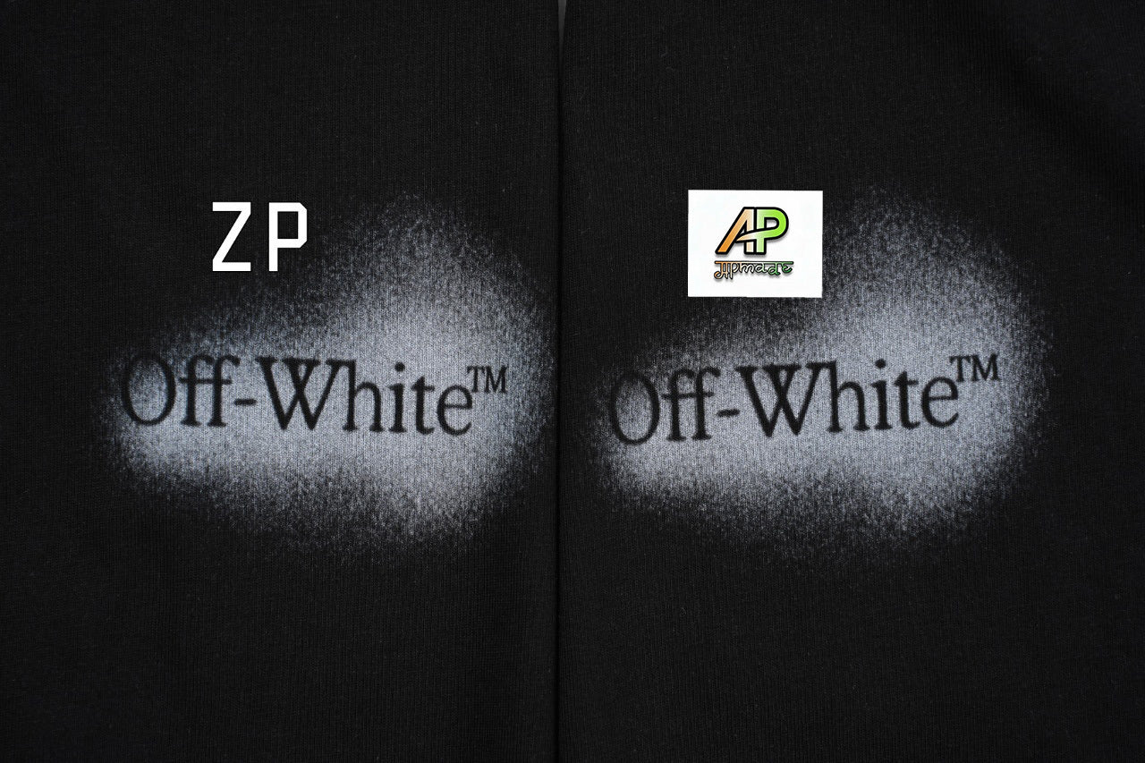 Off-White Retro Washed Distressed Short Sleeves T-Shirt