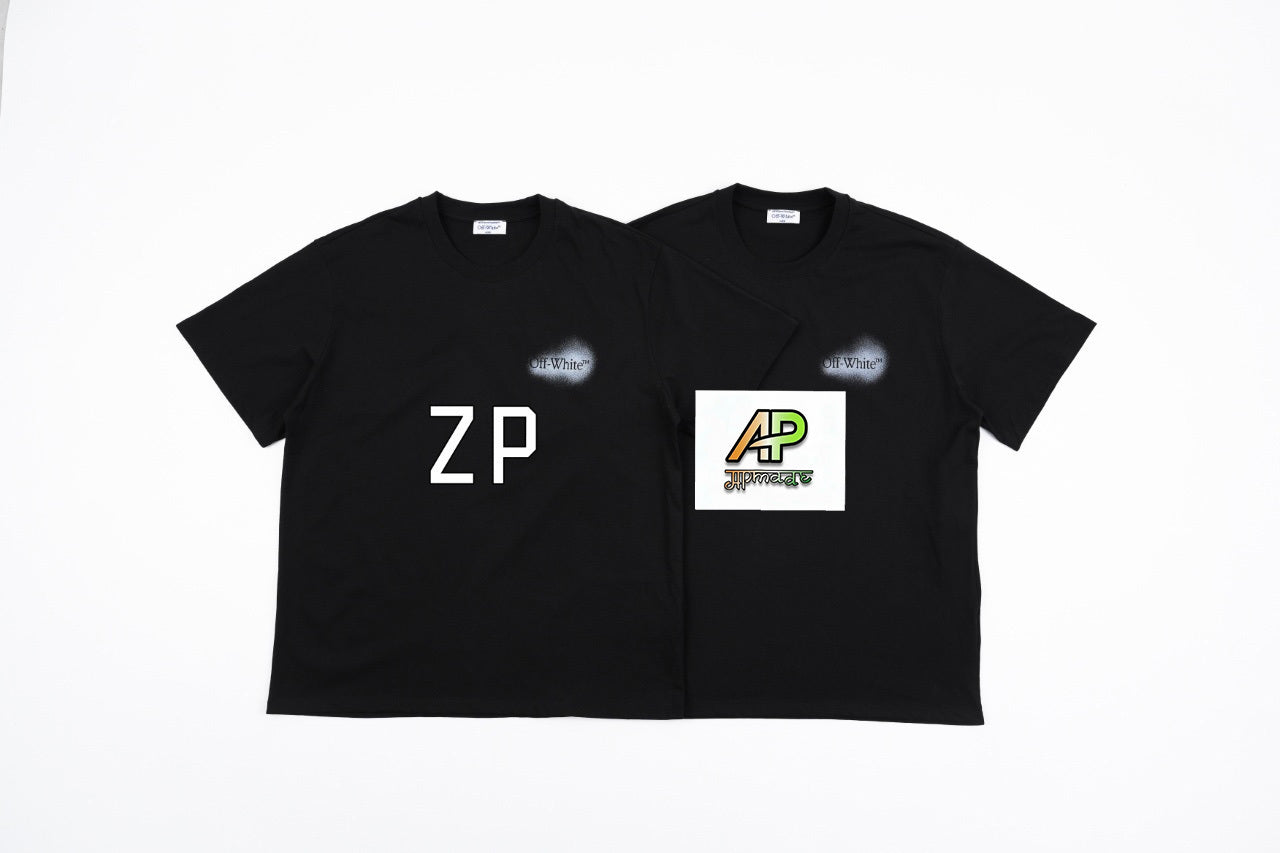 Off-White Retro Washed Distressed Short Sleeves T-Shirt