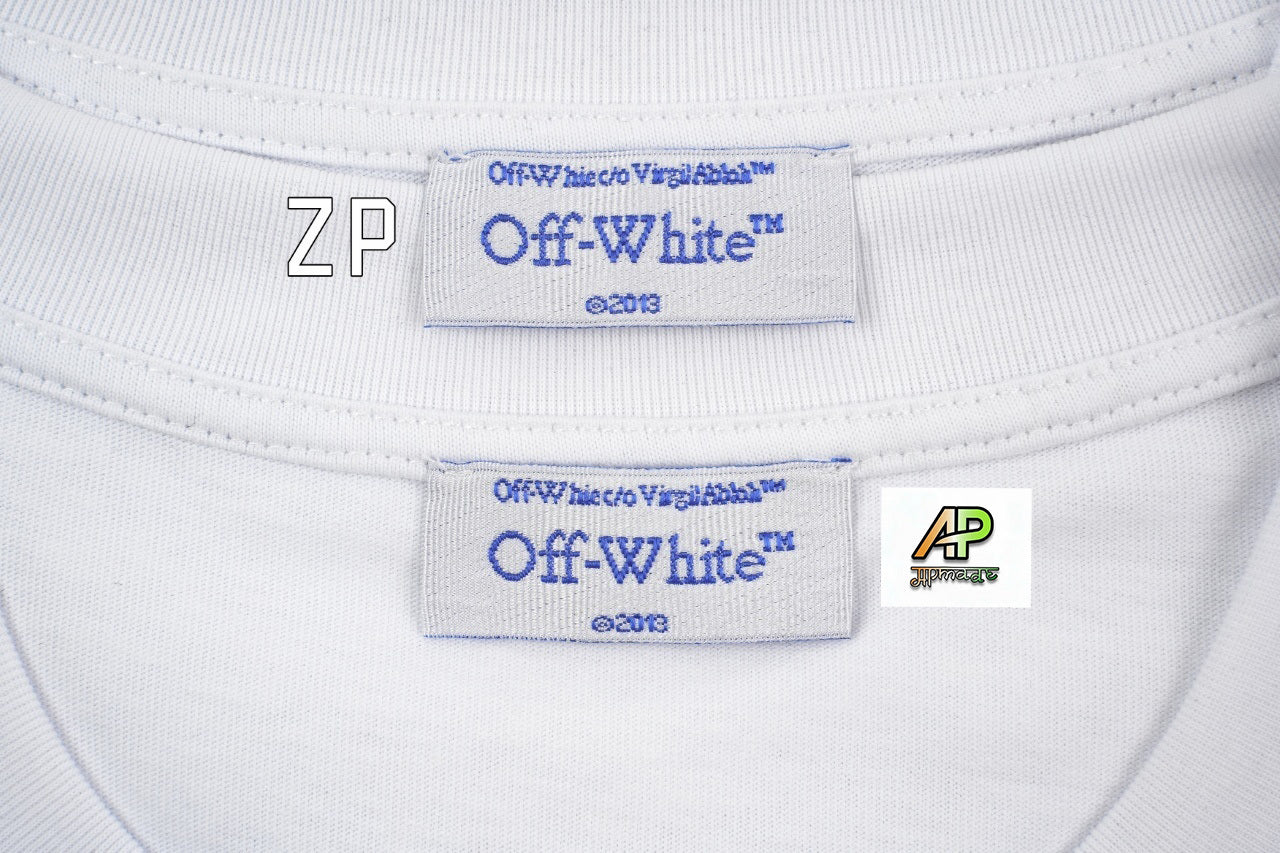 Off-White Rose Floral Arrow Print Short Sleeves T-Shirt